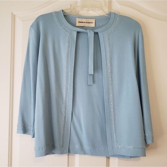 Jennifer Roberts Cardigan Pit to Pit 17" - Picture 1 of 6